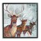 Stupell Industries Winter Reindeer Holiday Landscape Framed Giclee Art